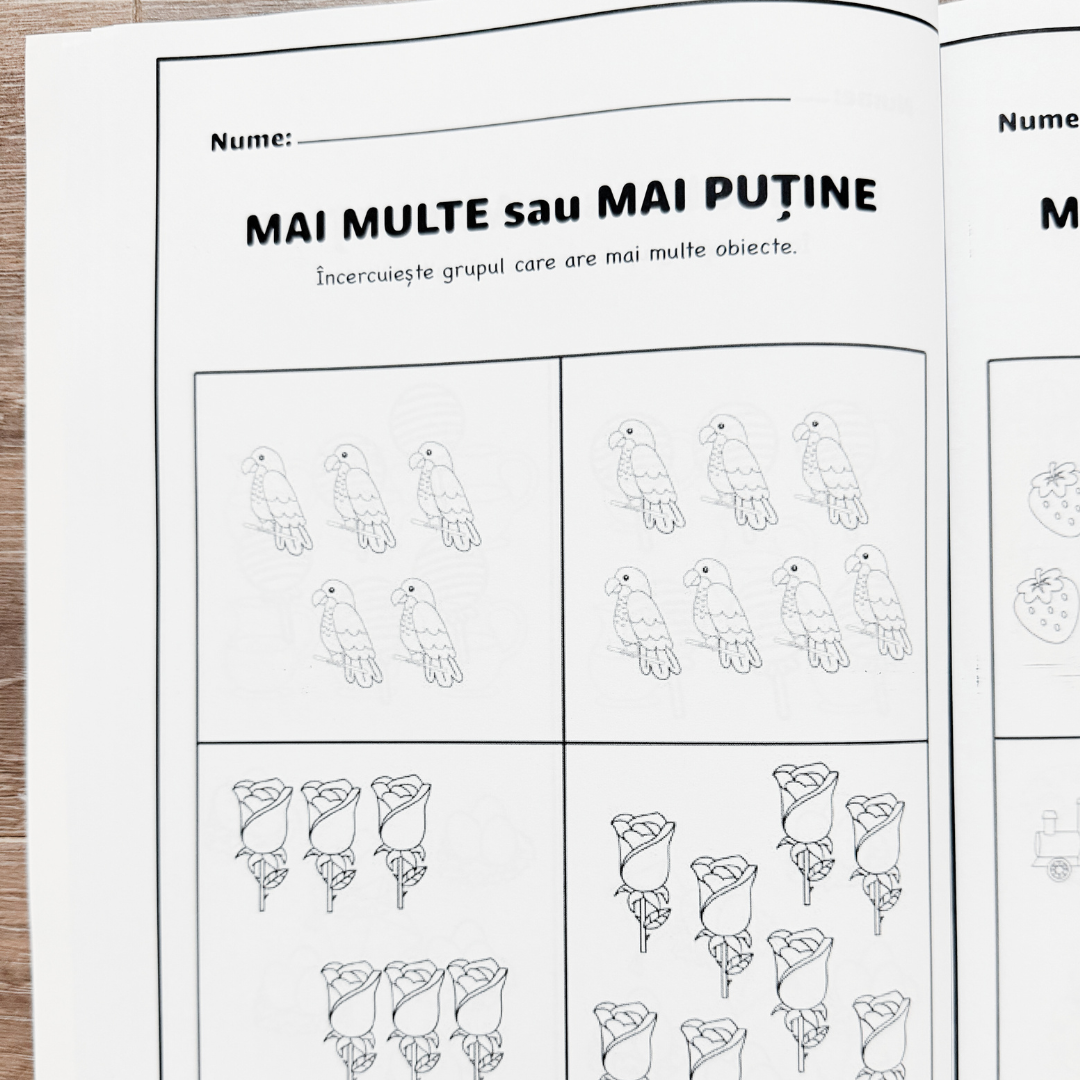 Caiet de Mate pentru Preșcolari: Descoperă Numerele