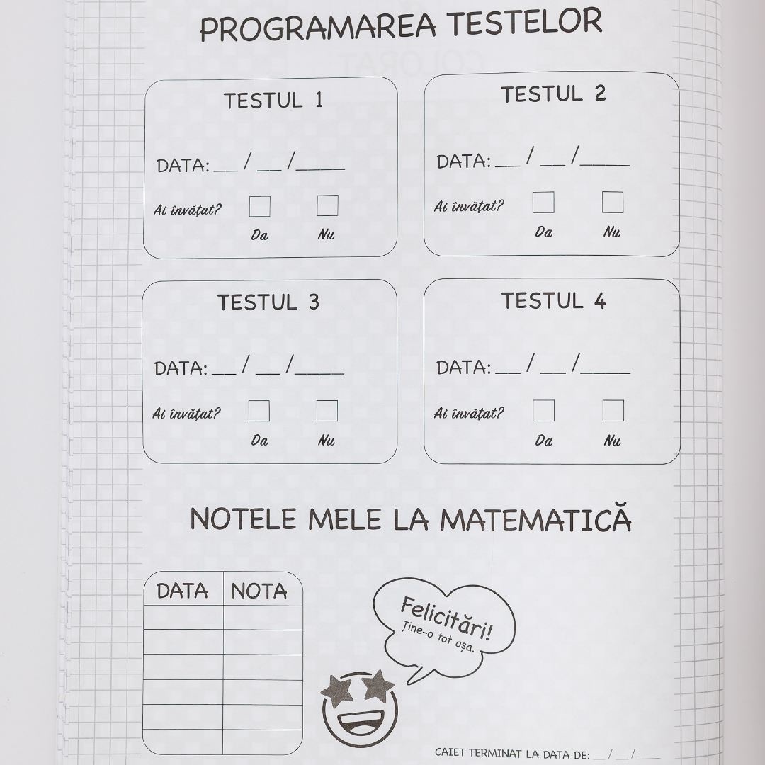 Caiet Interactiv Izzie de Matematică A4 (cu Formule)