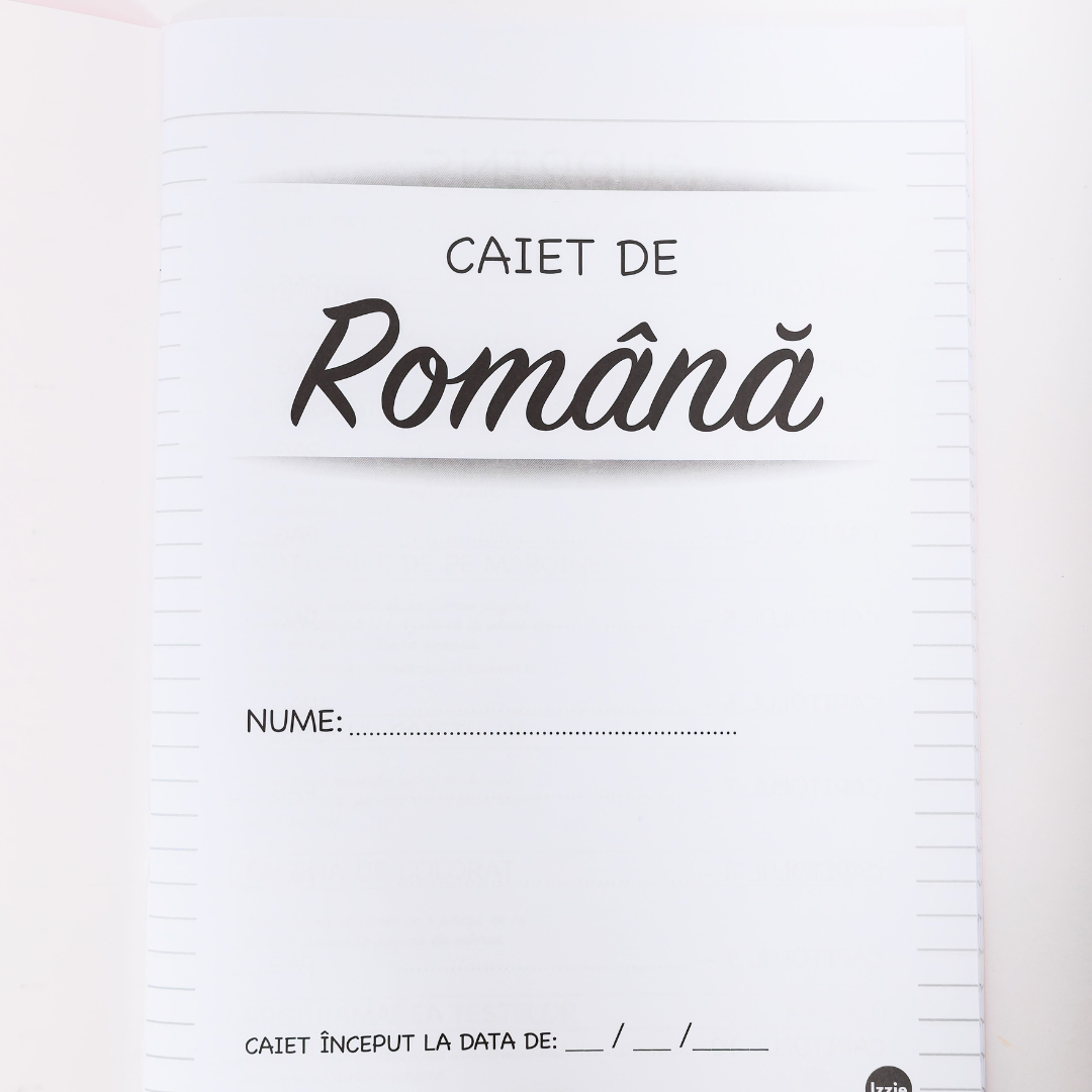 Caiet Interactiv Izzie de Română A4 (cu Teorie)
