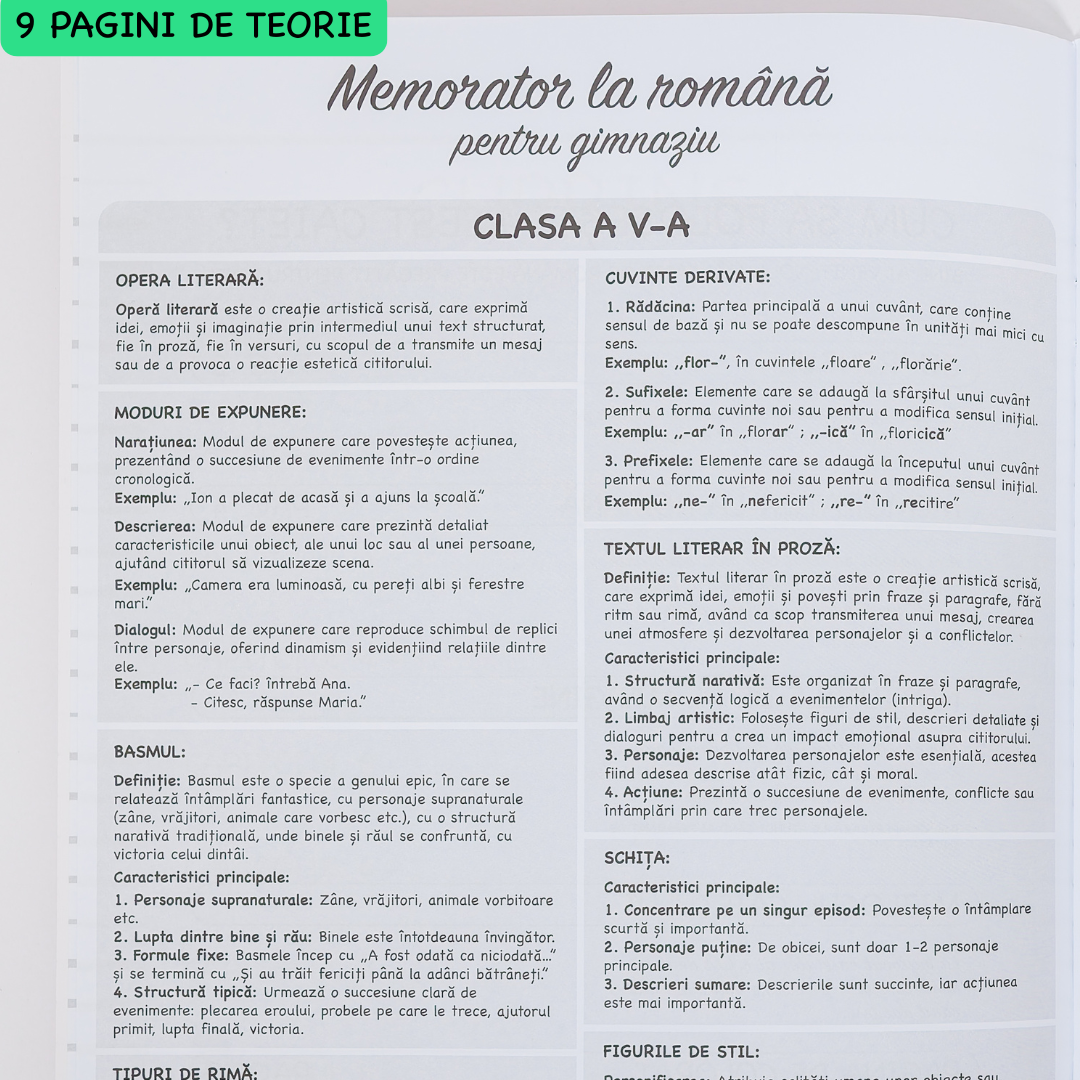 Caiet Interactiv Izzie de Română A4 (cu Teorie)