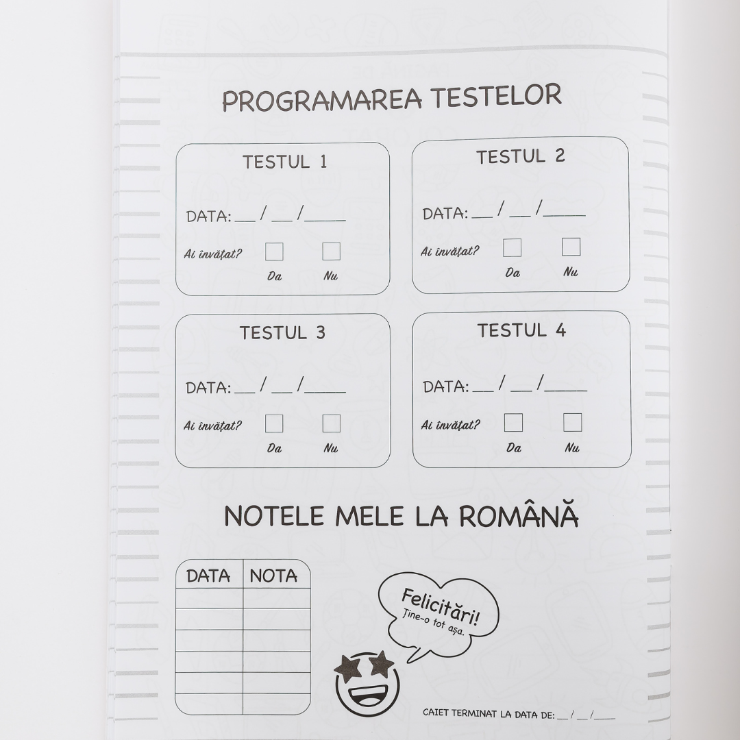 Caiet Interactiv Izzie de Română A4 (cu Teorie)