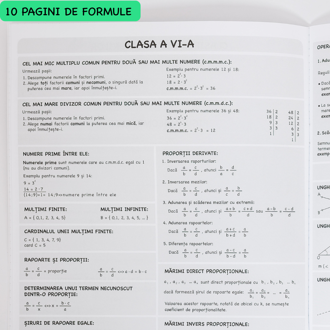 Caiet Izzie de Matematică A4 (cu Formule)