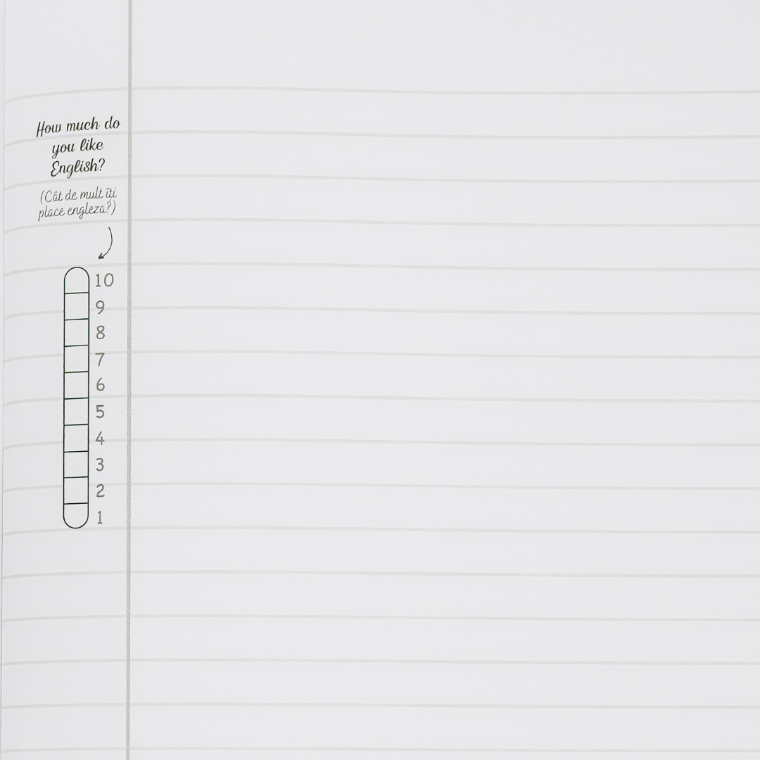 Caiet Izzie de Engleză A4 (cu Timpuri Verbale)