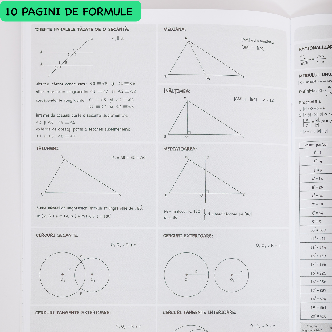 Caiet Interactiv Izzie de Matematică A4 (cu Formule)