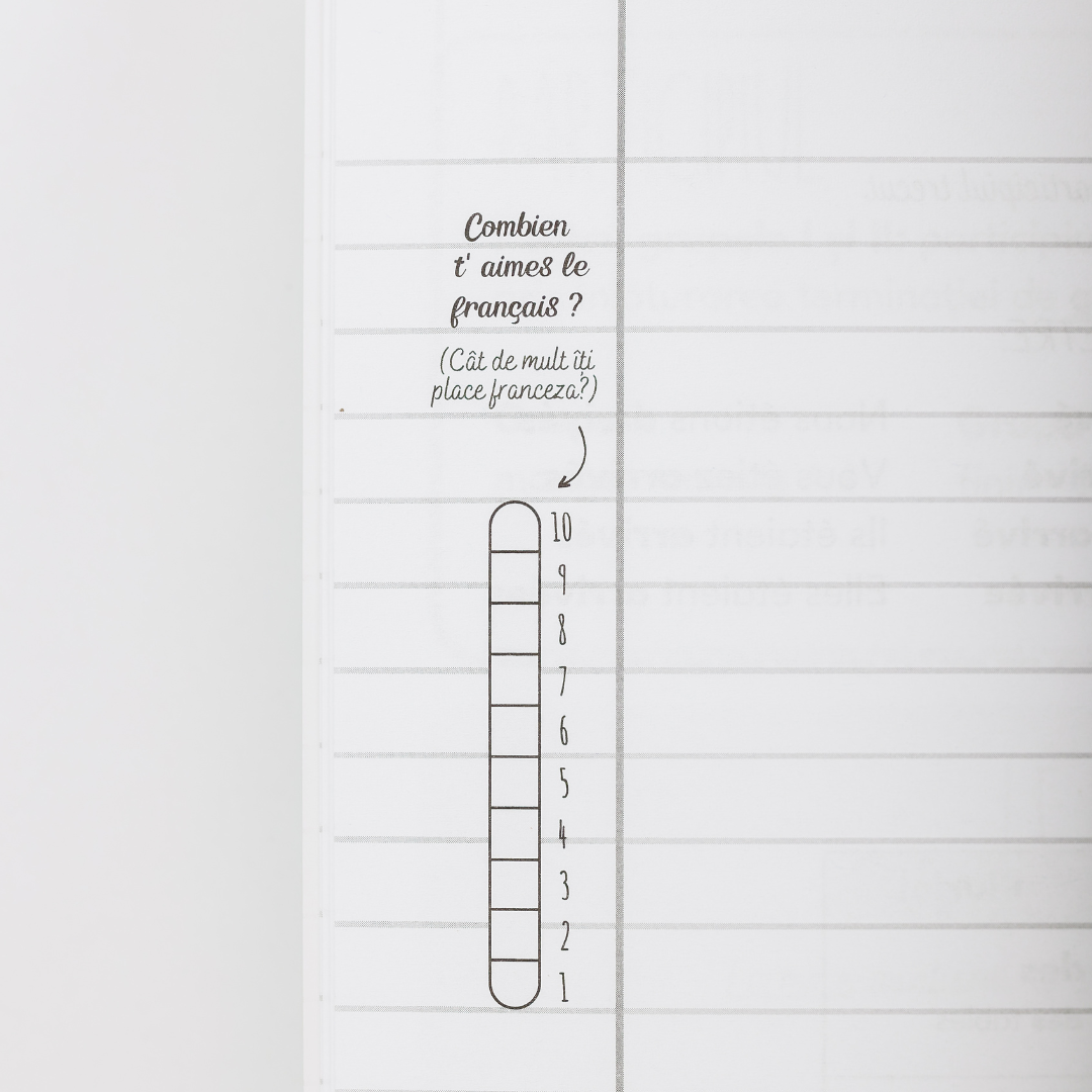 Caiet Izzie de Franceză A4 (cu Timpuri Verbale)