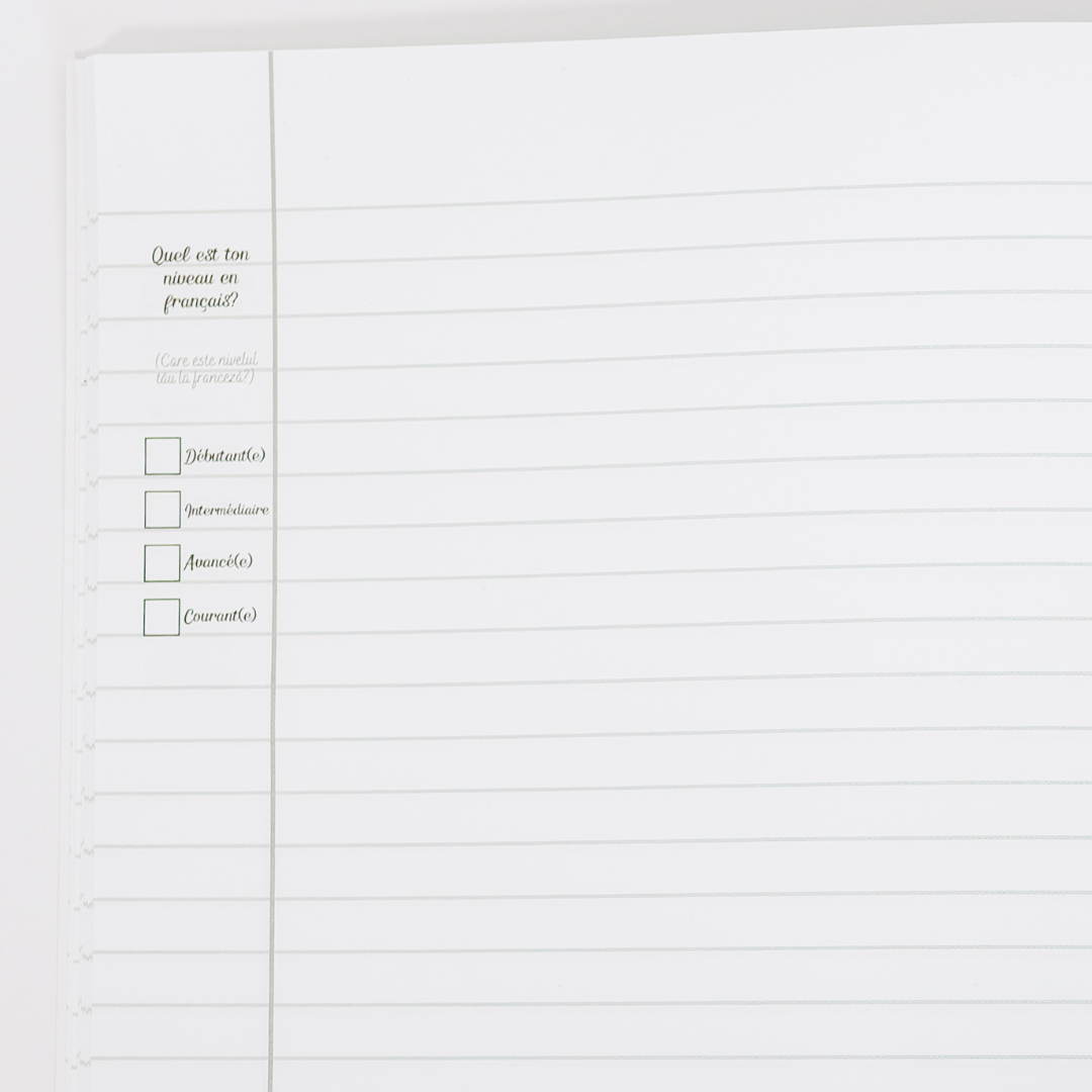 Caiet Izzie de Franceză A4 (cu Timpuri Verbale)