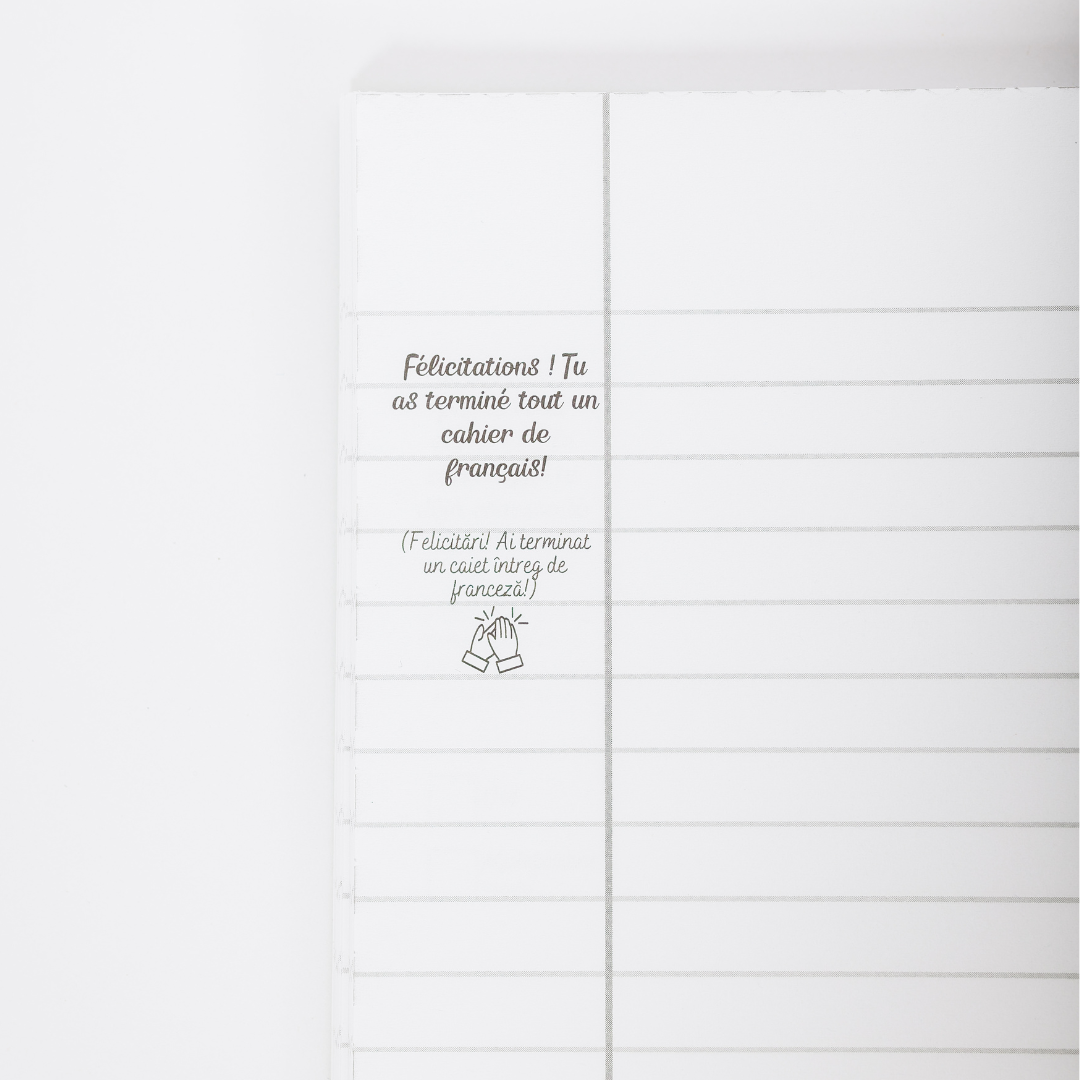 Caiet Izzie de Franceză A4 (cu Timpuri Verbale)