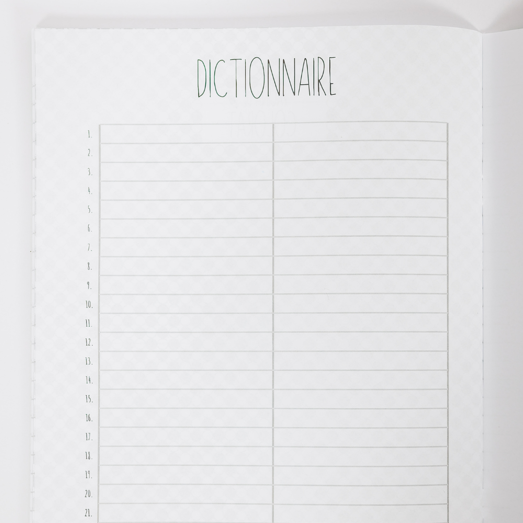 Caiet Izzie de Franceză A4 (cu Timpuri Verbale)