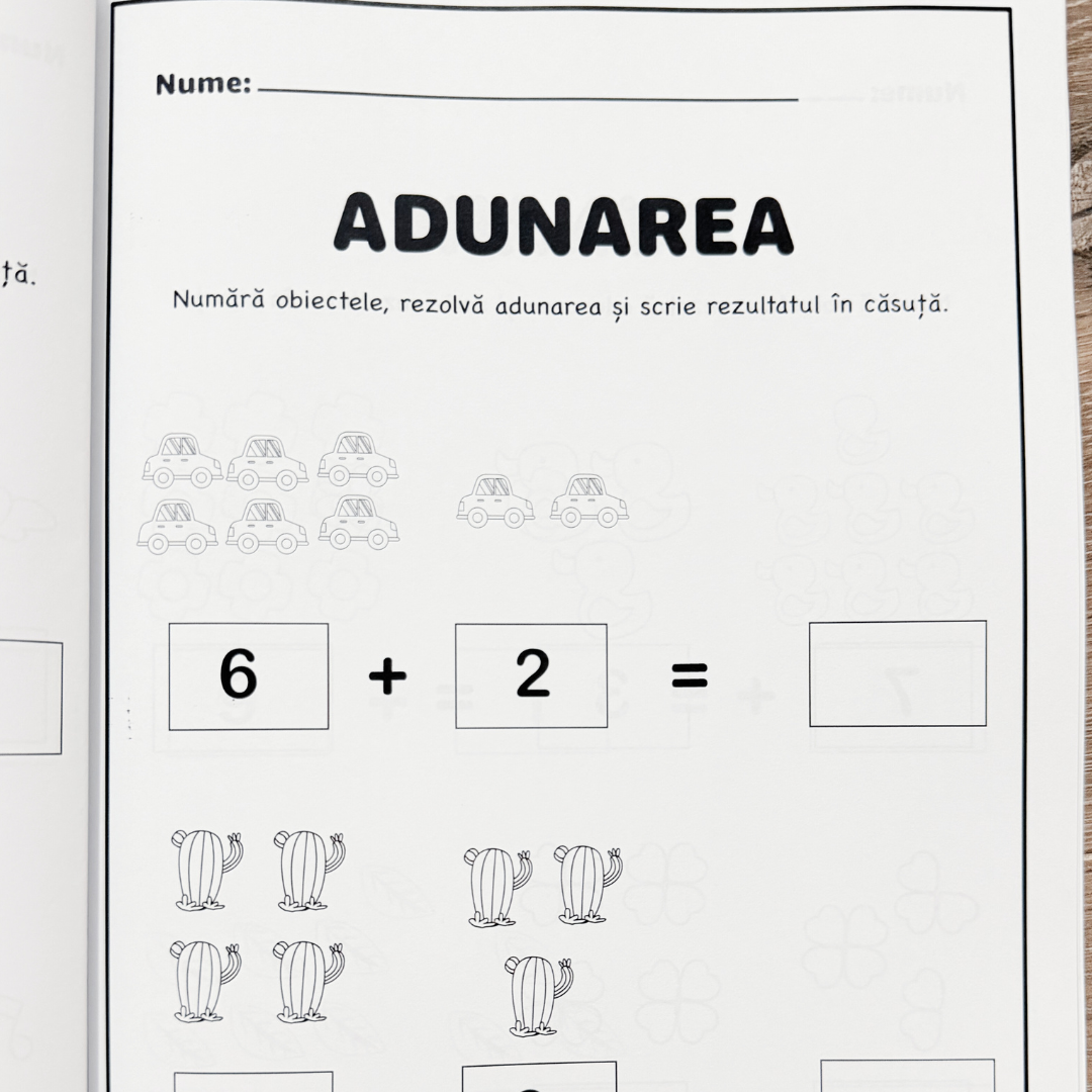 Pachet complet matematică 5–7 ani – Numere + Operații de bază