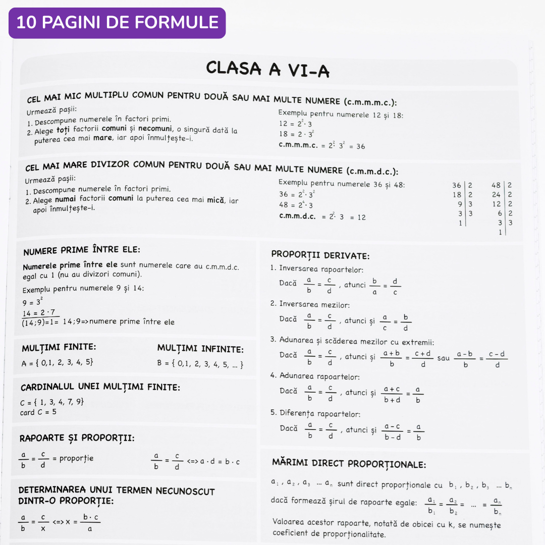 Caiet Izzie de Matematică A4 (cu Formule)