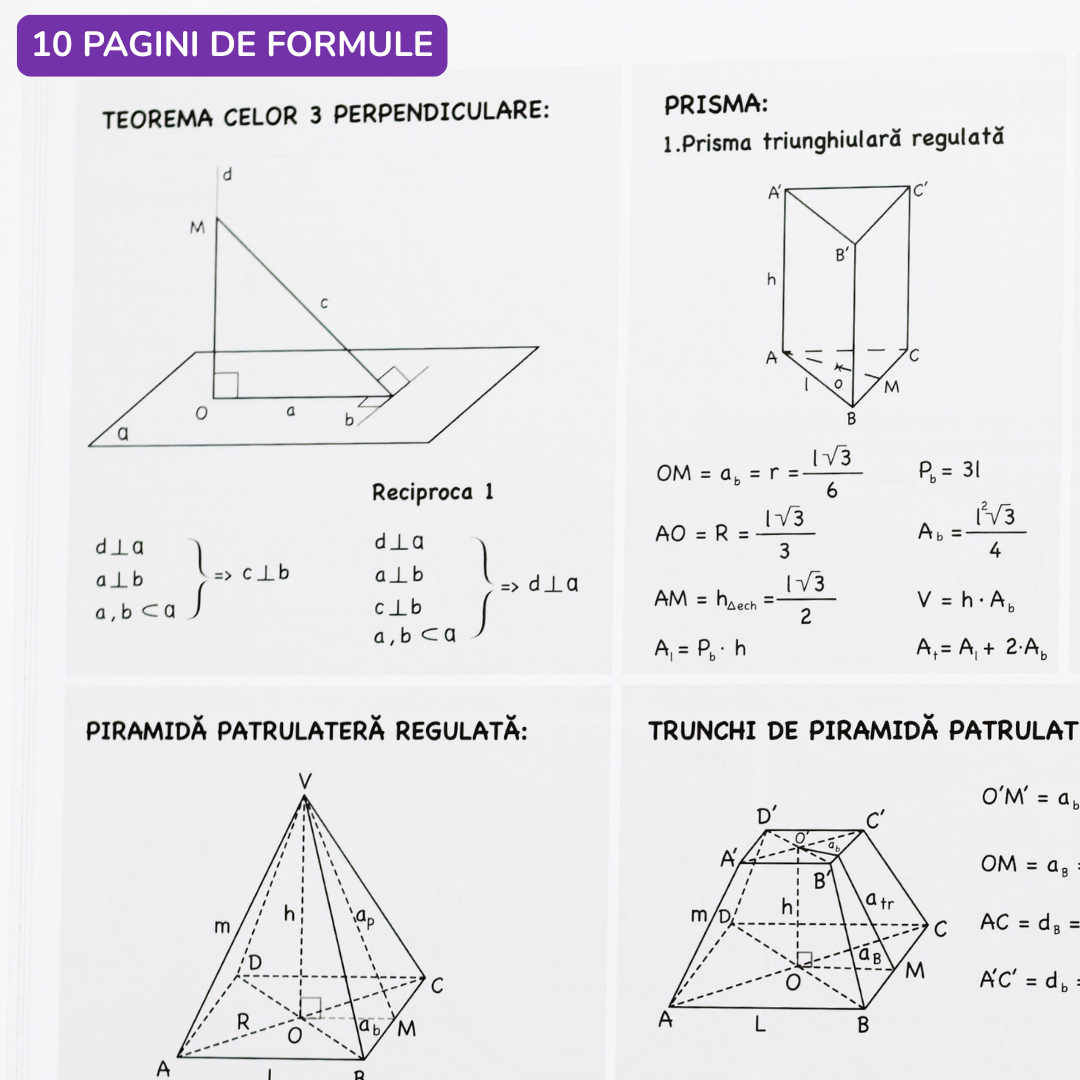 Caiet Izzie de Matematică A4 (cu Formule)