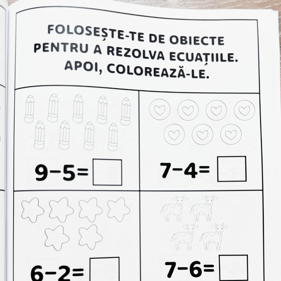 Caiet de Mate pentru Preșcolari: Descoperă Numerele