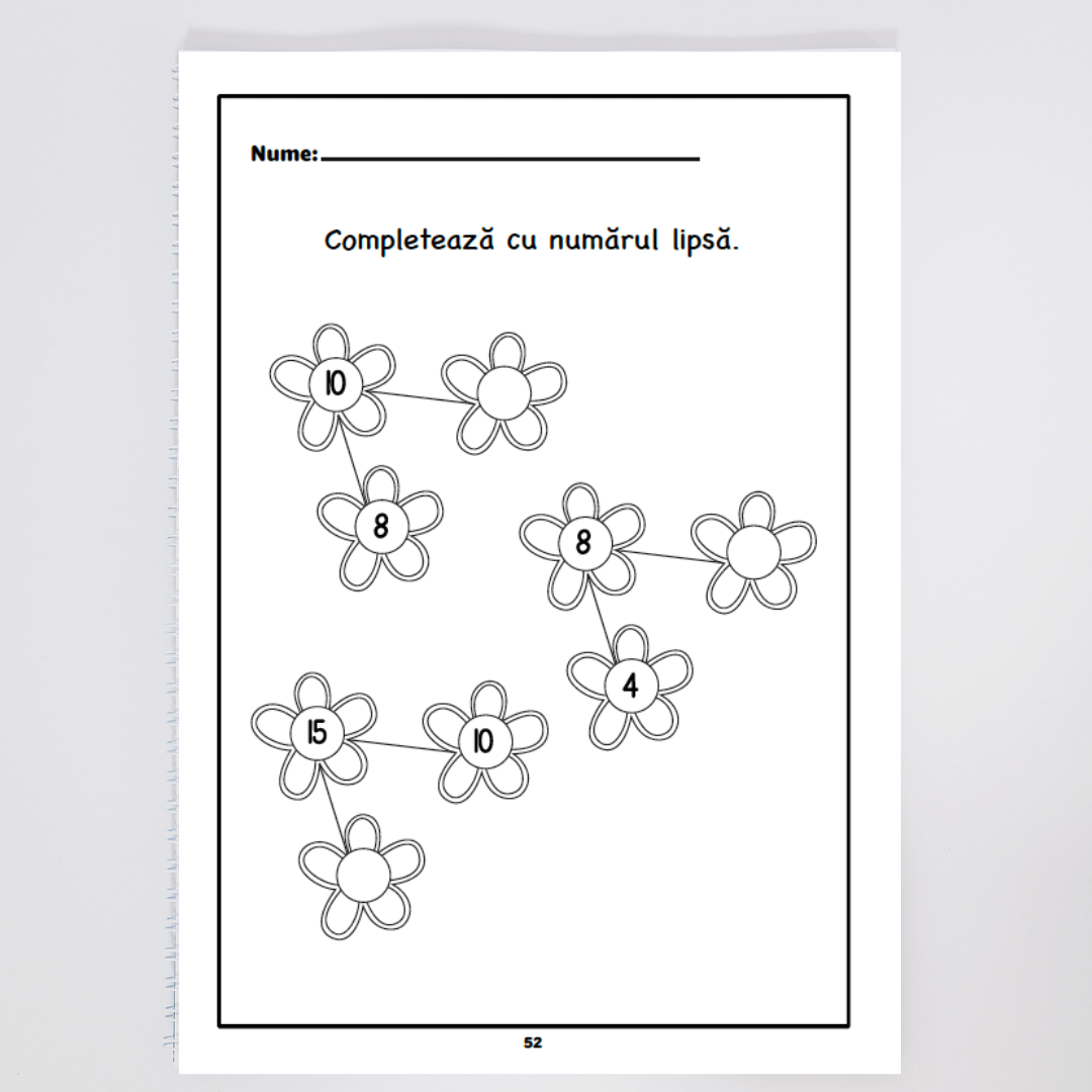 Pachet complet matematică 5–7 ani – Numere + Operații de bază