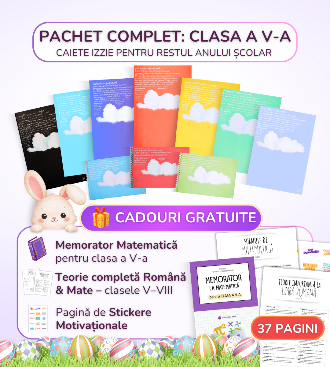 Pachet complet 10 Caiete Izzie: Clasa a 5-a, Modulul 5