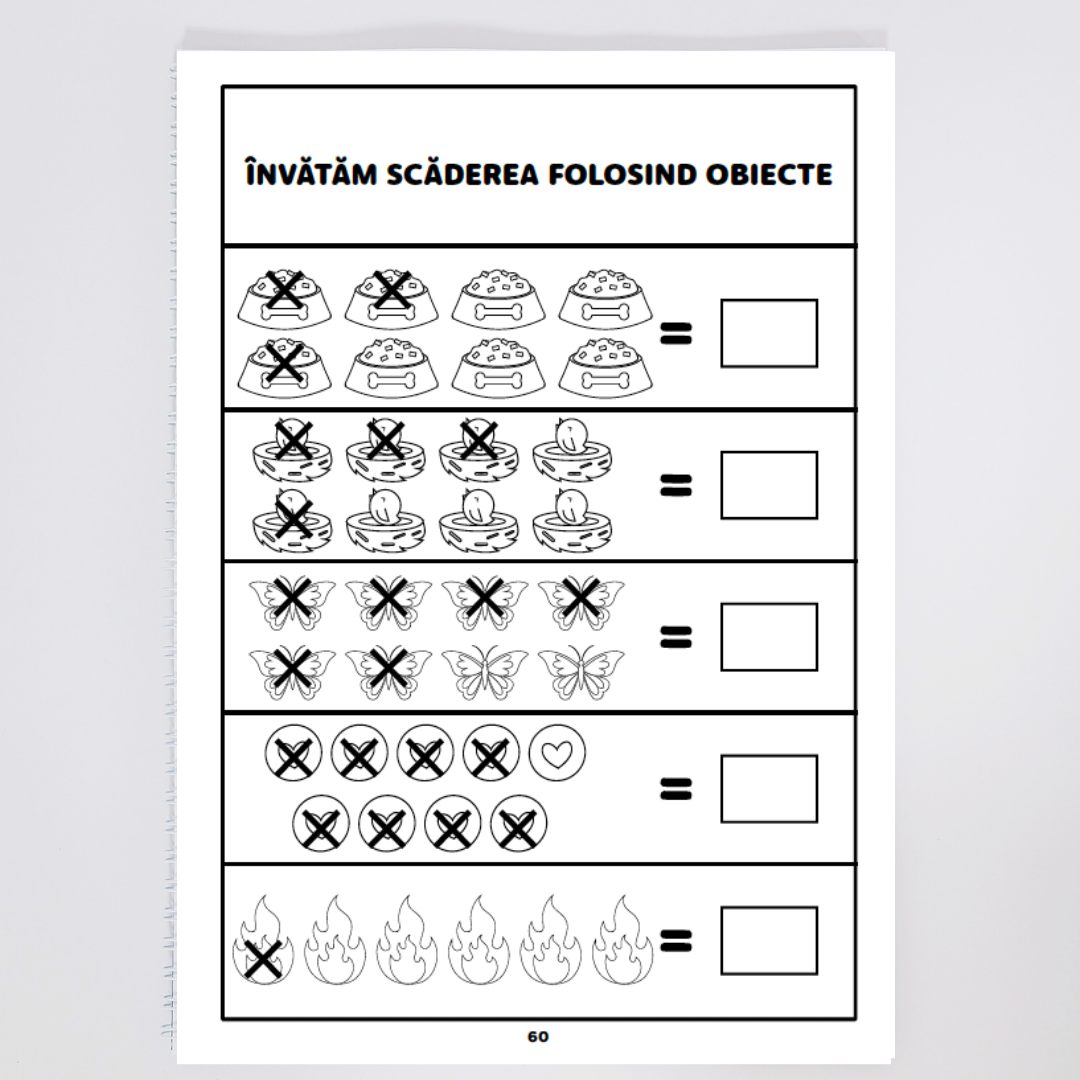 Pachet complet matematică 5–7 ani – Numere + Operații de bază