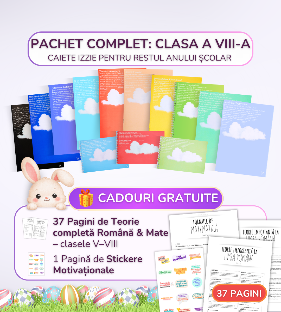 Pachet complet 13 Caiete Izzie: Clasa a 8-a, Modulul 5