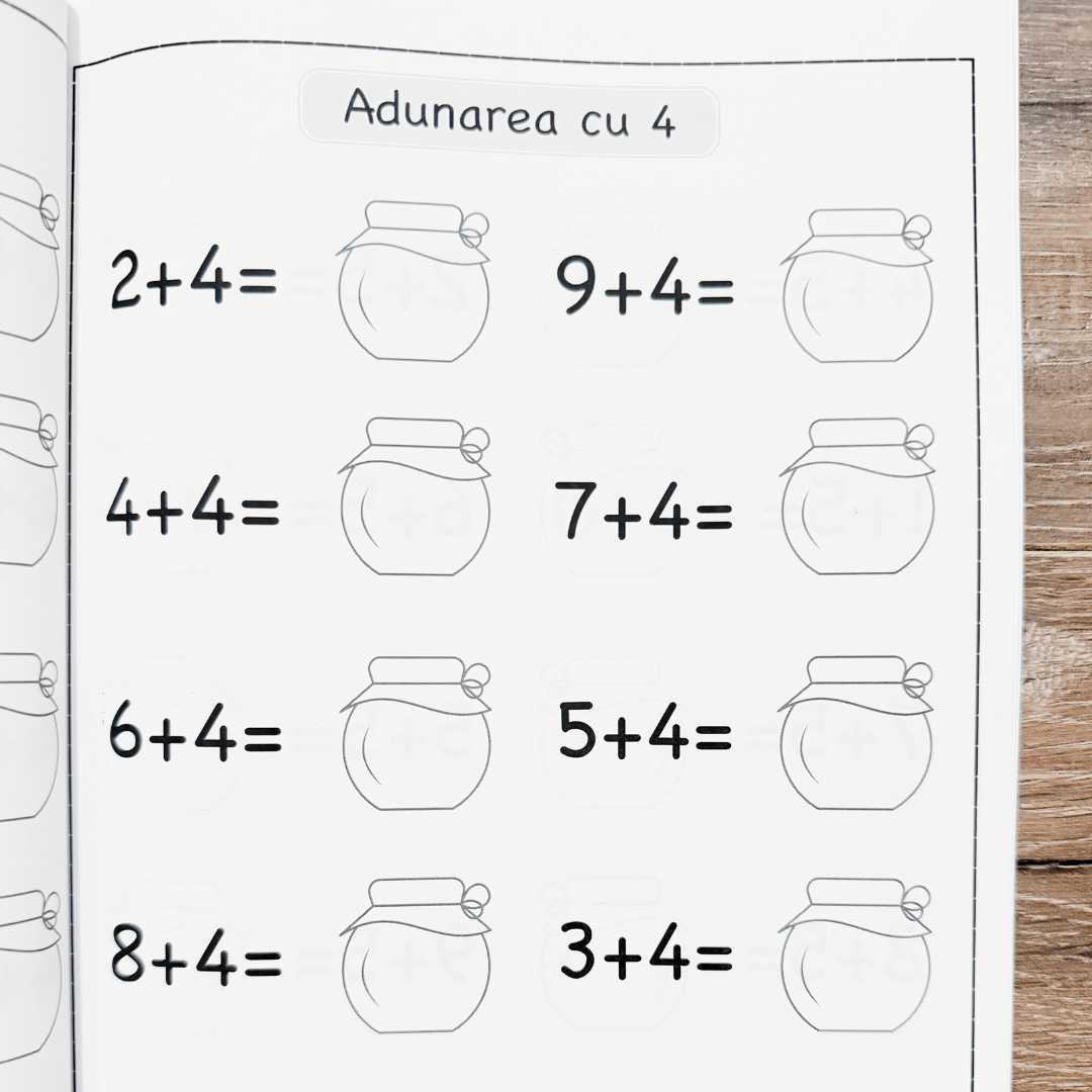 Caiet de Mate pentru Preșcolari: Descoperă Matematica