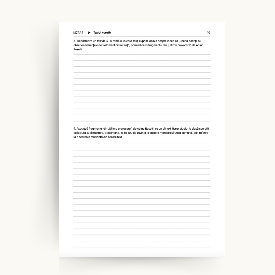 Culegere de Exerciții la Limba și Literatura Română - Evaluarea Națională, clasa a VIII-a