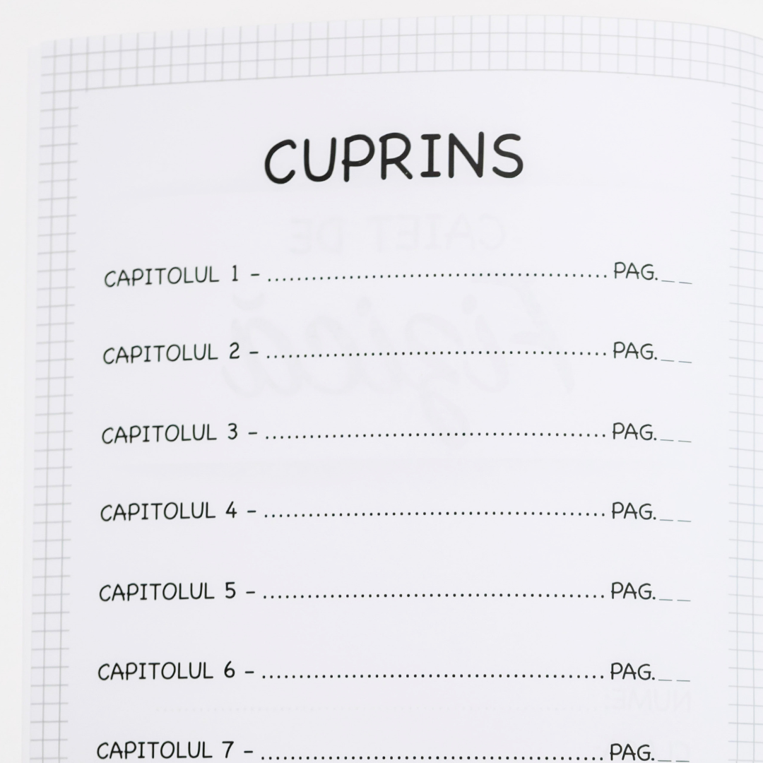 Caiet Izzie de Fizică A4 (cu Formule) - Capsat