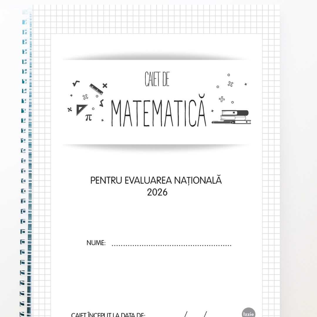 Pachet Complet de Pregătire Evaluarea Națională: Algebră, Geometrie & Limba Română (106 pagini de teorie)
