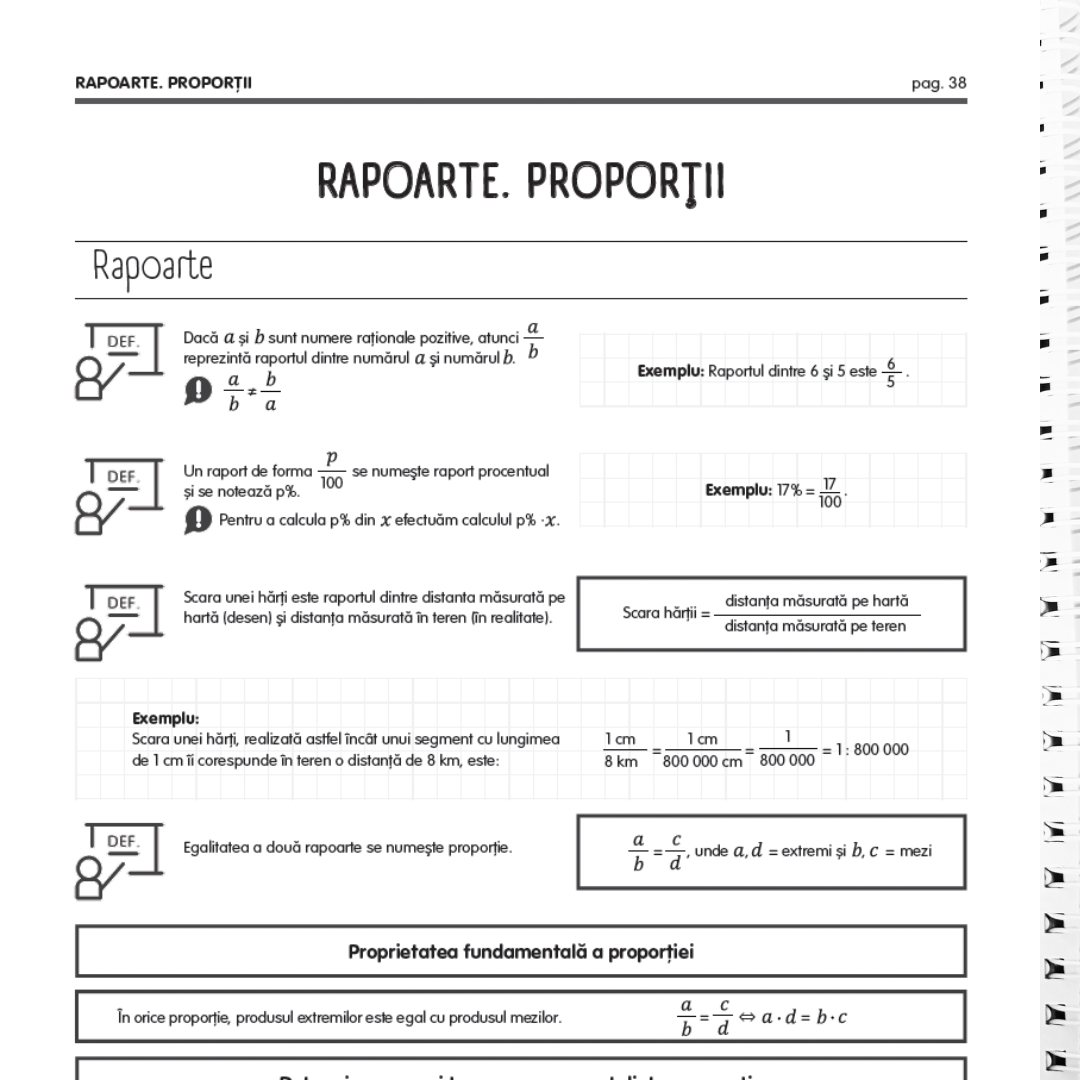 Pachet Complet de Pregătire Evaluarea Națională: Algebră, Geometrie & Limba Română (106 pagini de teorie)