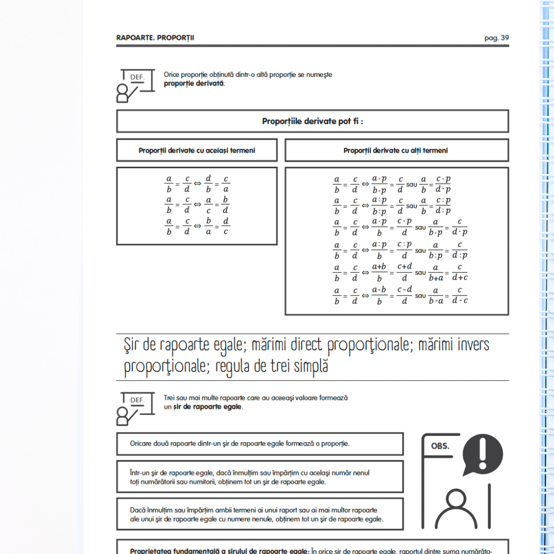 Pachet Complet de Pregătire Evaluarea Națională: Algebră, Geometrie & Limba Română (106 pagini de teorie)