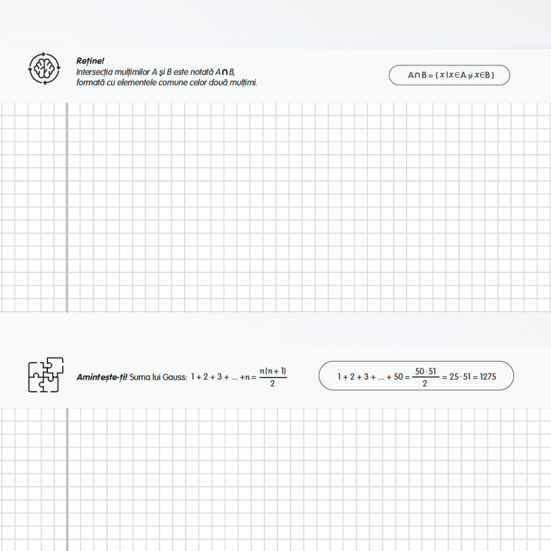 Pachet Complet de Pregătire Evaluarea Națională: Algebră, Geometrie & Limba Română (106 pagini de teorie)