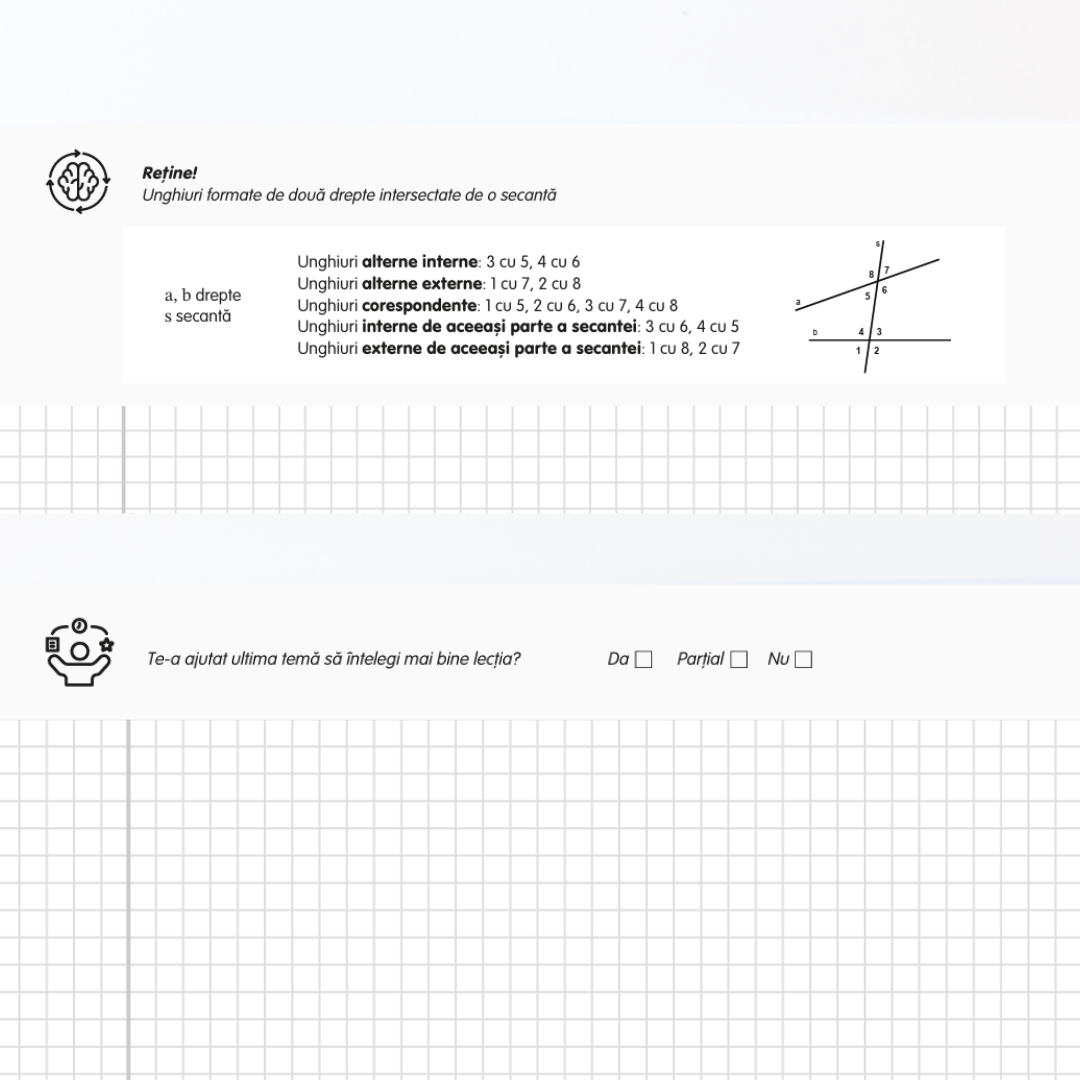 Pachet Complet de Pregătire Evaluarea Națională: Algebră, Geometrie & Limba Română (106 pagini de teorie)