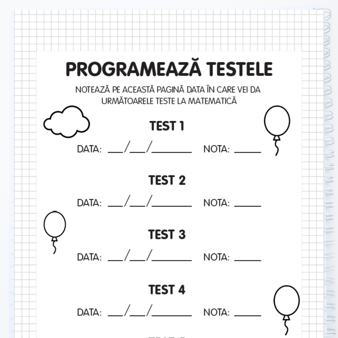 Caiet de lucru pentru Evaluarea Națională: Geometrie, Mate (clasa a VIII-a)