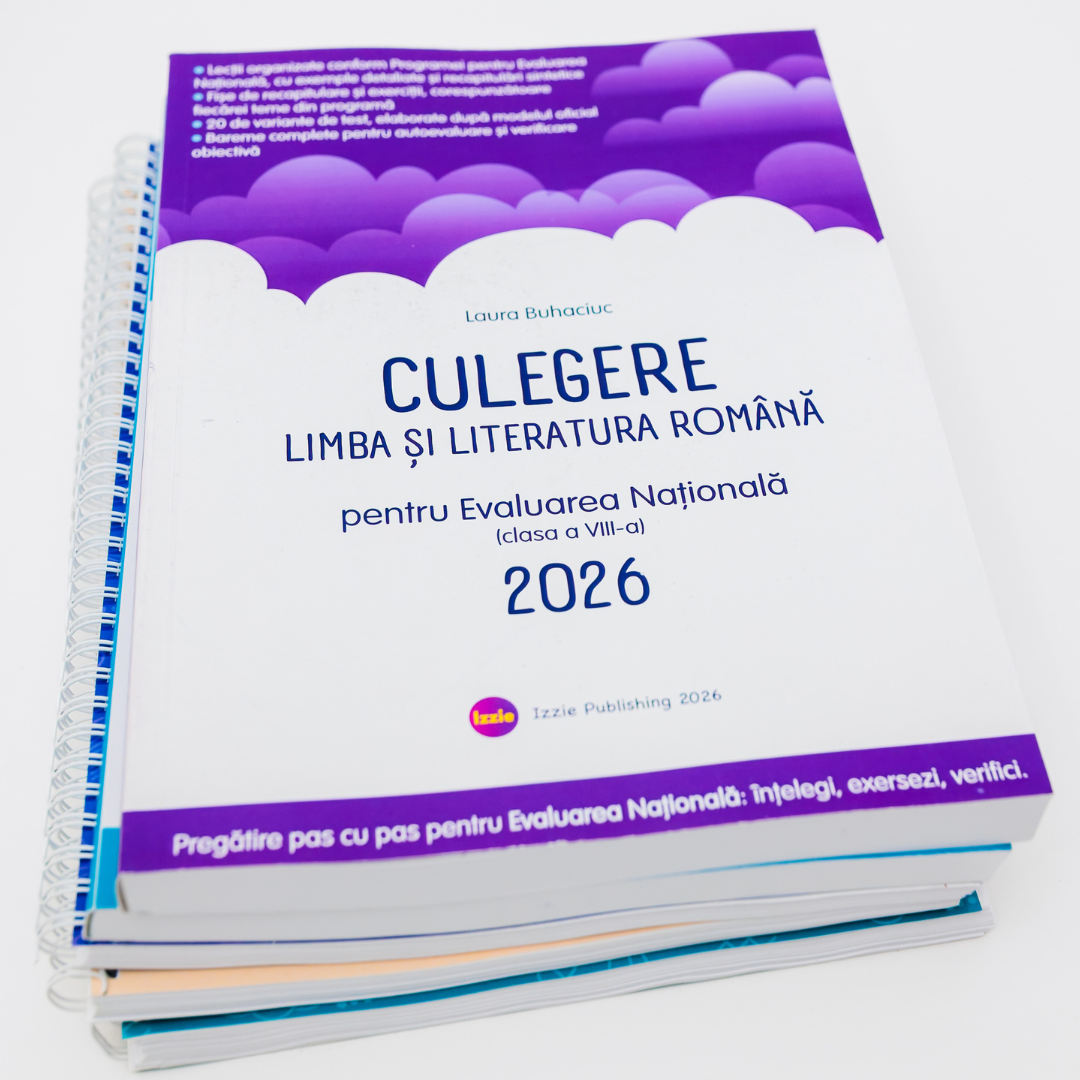 Pachet de Nota 10 pentru Evaluarea Națională: Culegere de Exerciții la Limba Romana + 3 Caiete de Lucru (Limba Română, Algebră, Geometrie)