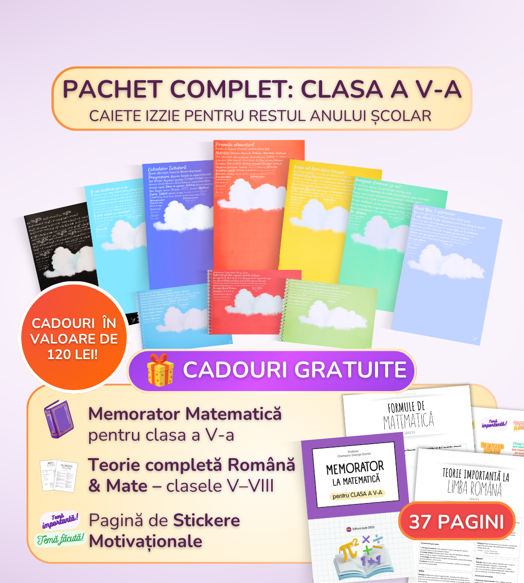 Pachet complet 10 Caiete Izzie: Clasa a 5-a, Modulul 5