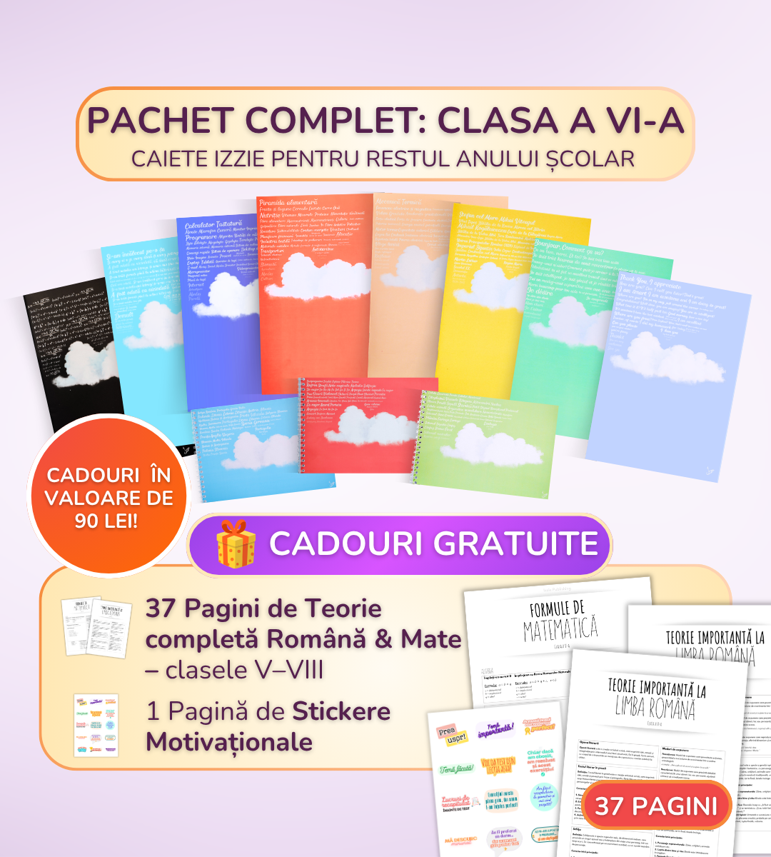 Pachet complet 11 Caiete Izzie: Clasa a 6-a, Modulul 5