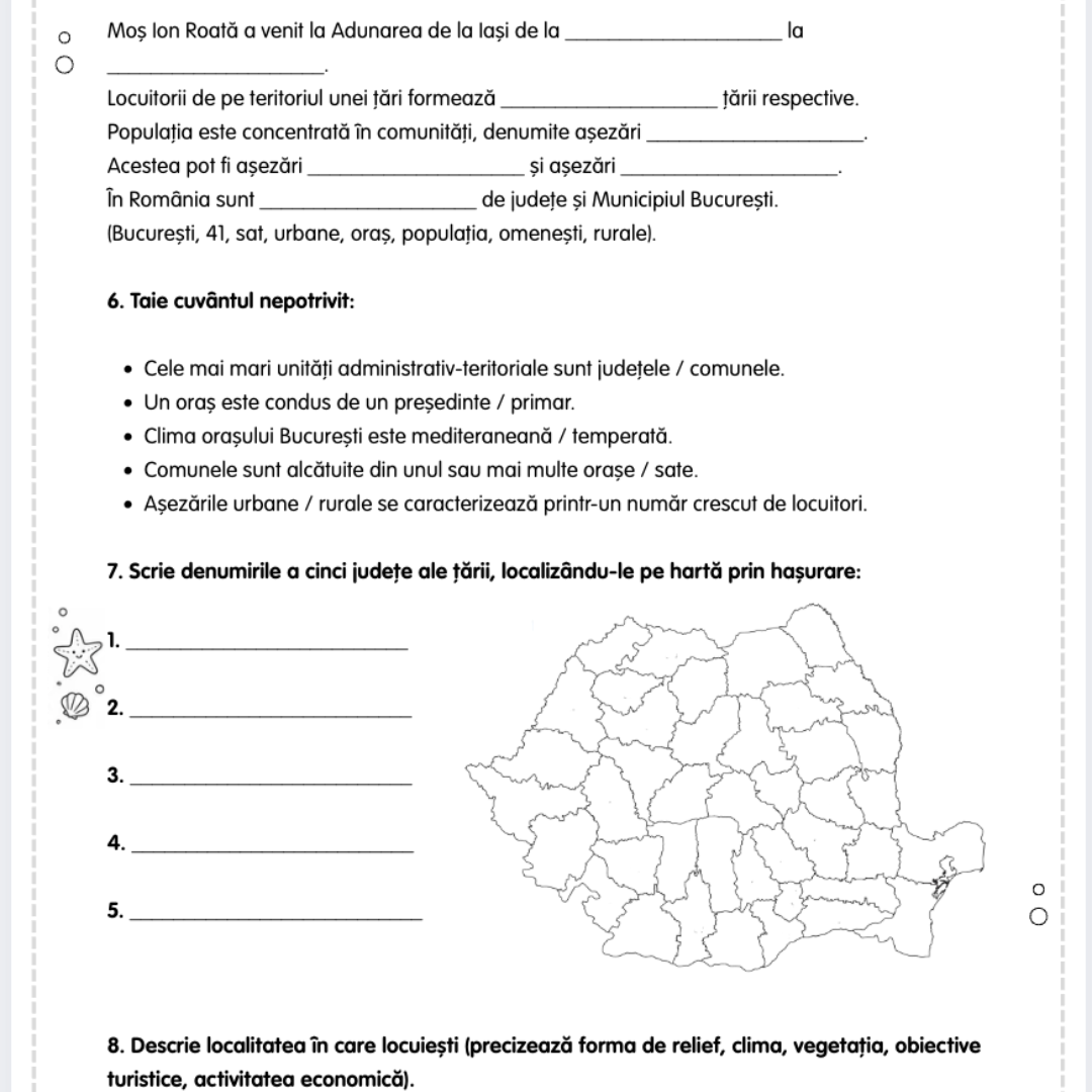 Pachet de Vacanță pentru clasa a IV-a