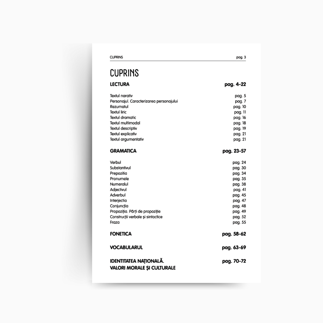 Memorator complet la Limba Română (Clasa a VIII-a)