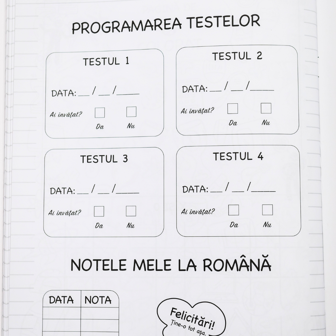 Caiet Izzie de Română A4 (cu Teorie)
