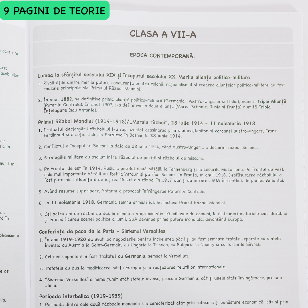 Caiet Interactiv Izzie de Istorie A4 (cu Teorie)