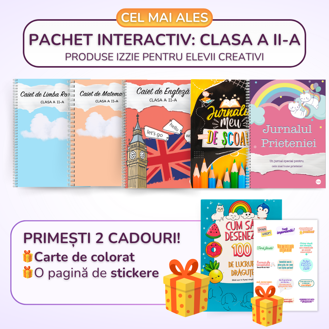 Pachet Interactiv 6 produse Izzie: clasa a II-a