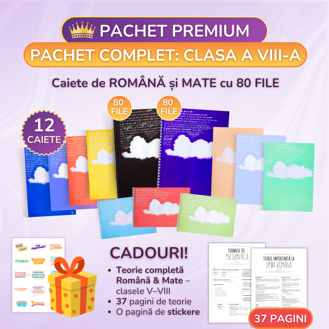 Pachet de Recapitulare pentru Finalul Clasei a VIII-a
