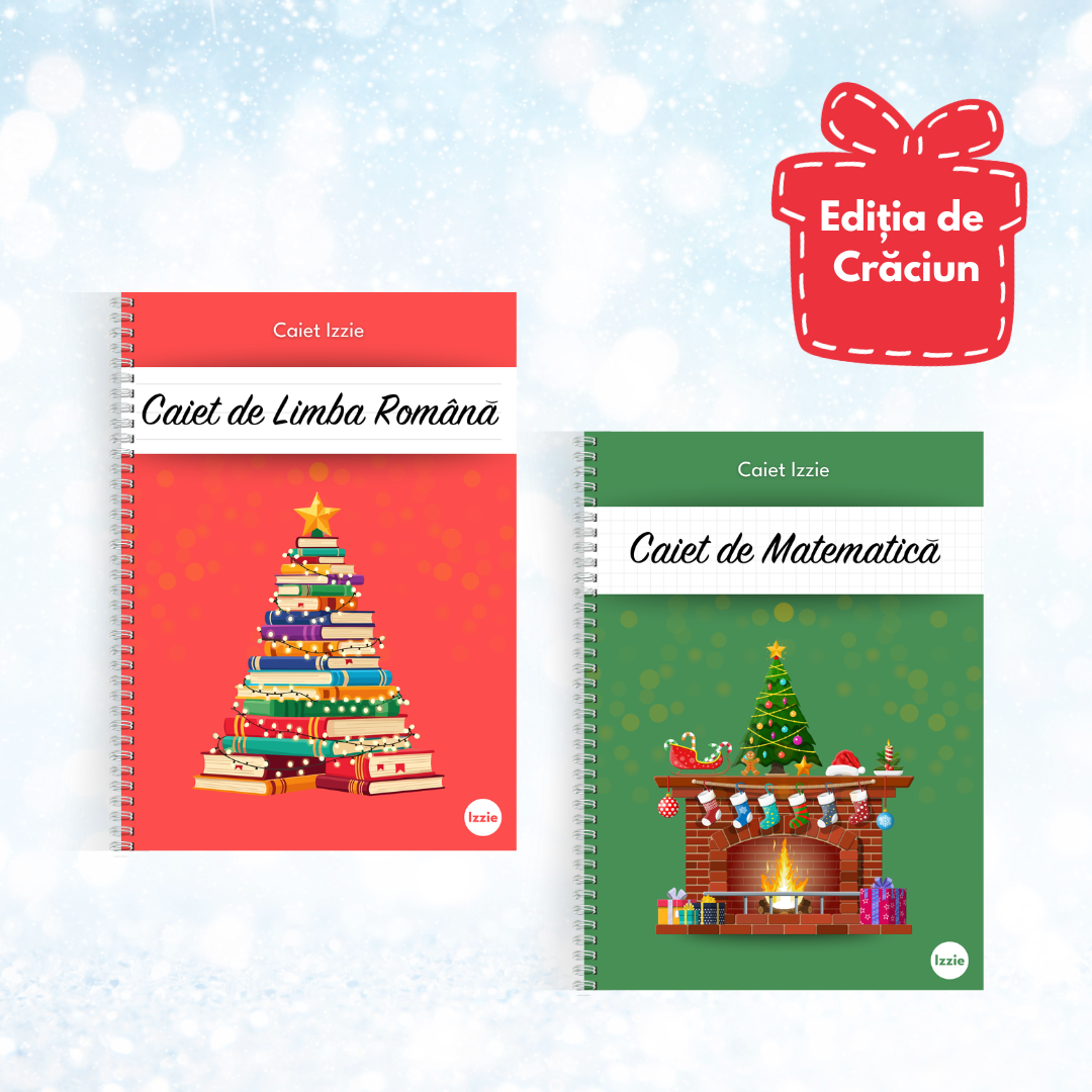 Set 2 Caiete de Crăciun: Română și Matematică