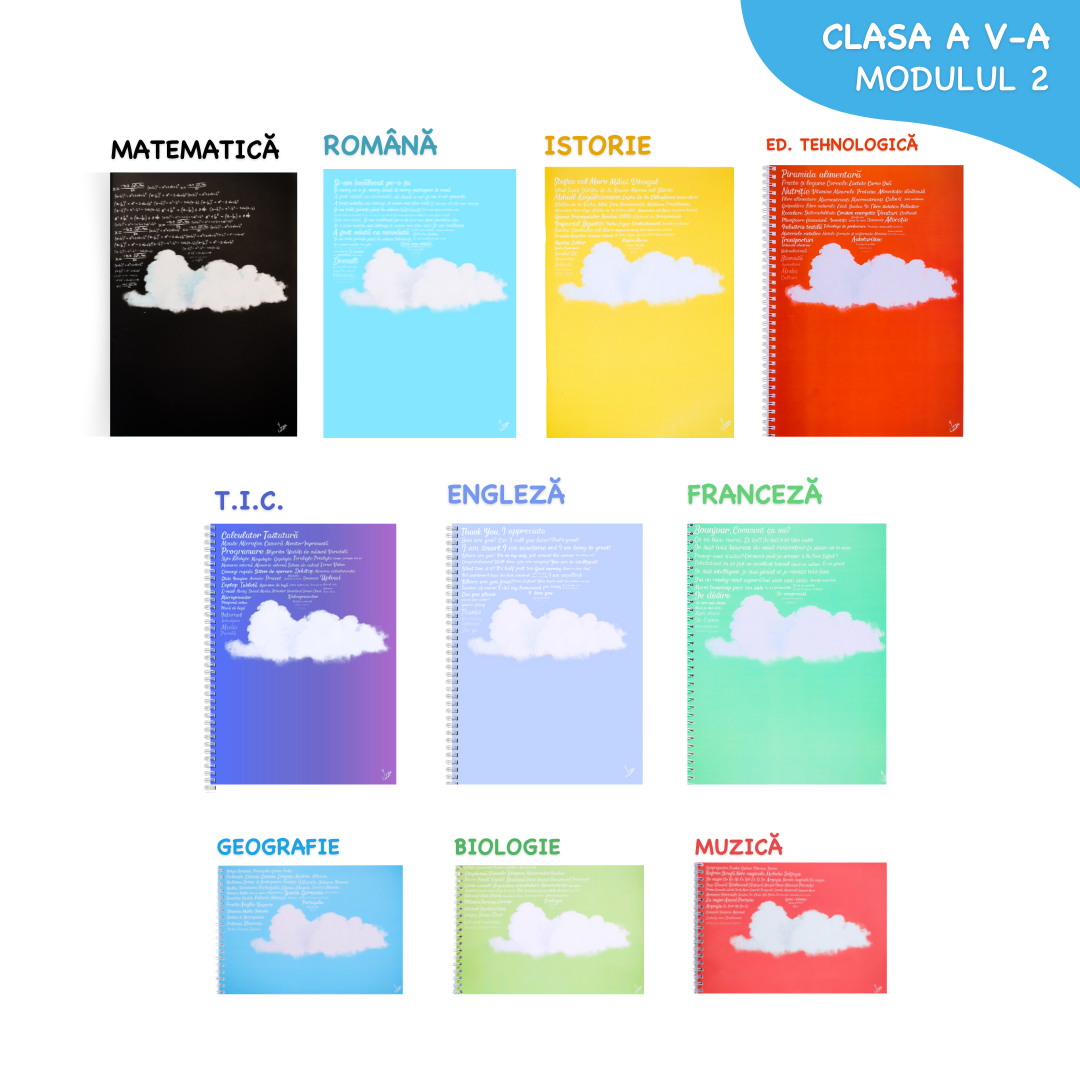 Set complet 10 Caiete Izzie: Clasa a V-a, Modulul 2