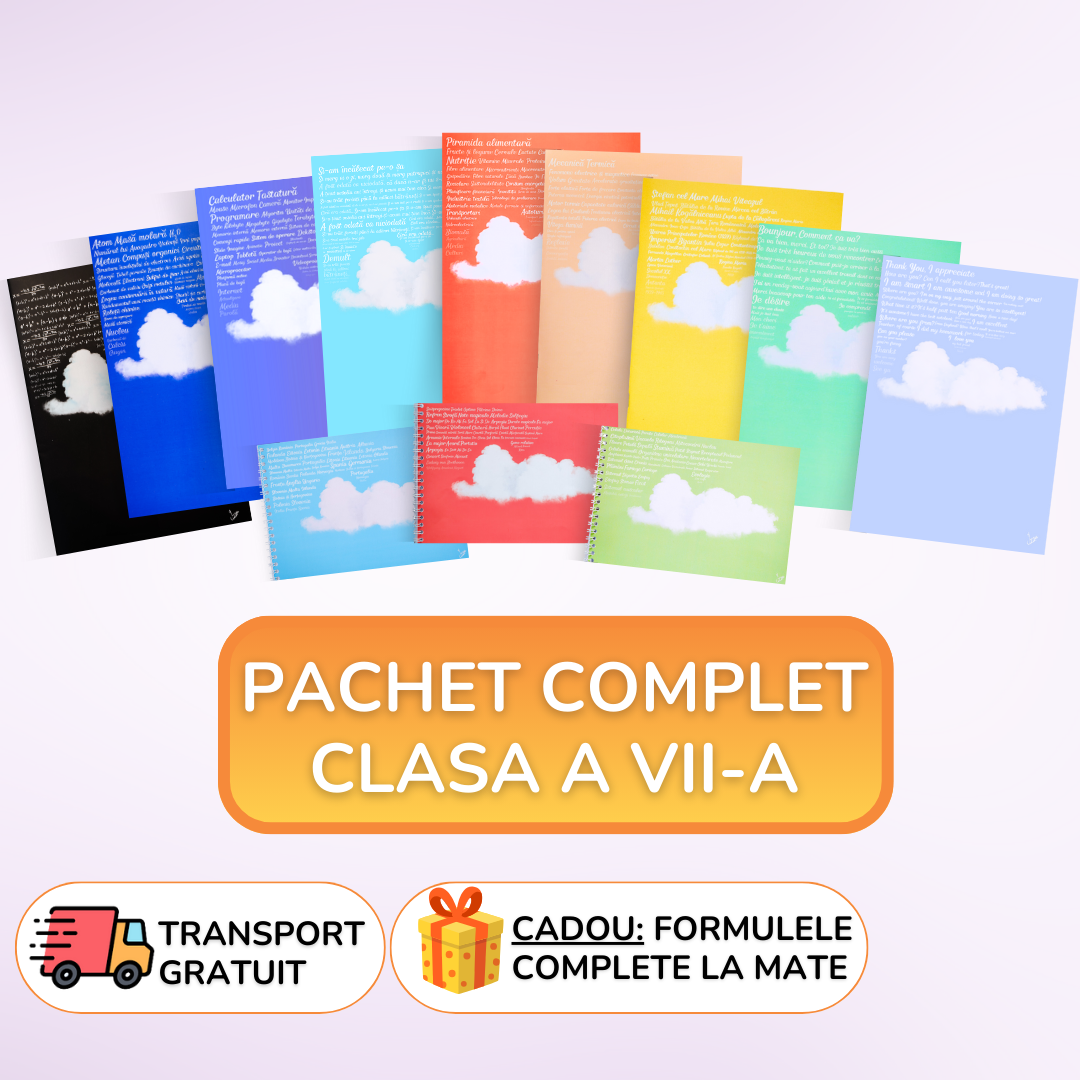 Pachet complet 12 Caiete Izzie: Clasa a VII-a, Modulul 3