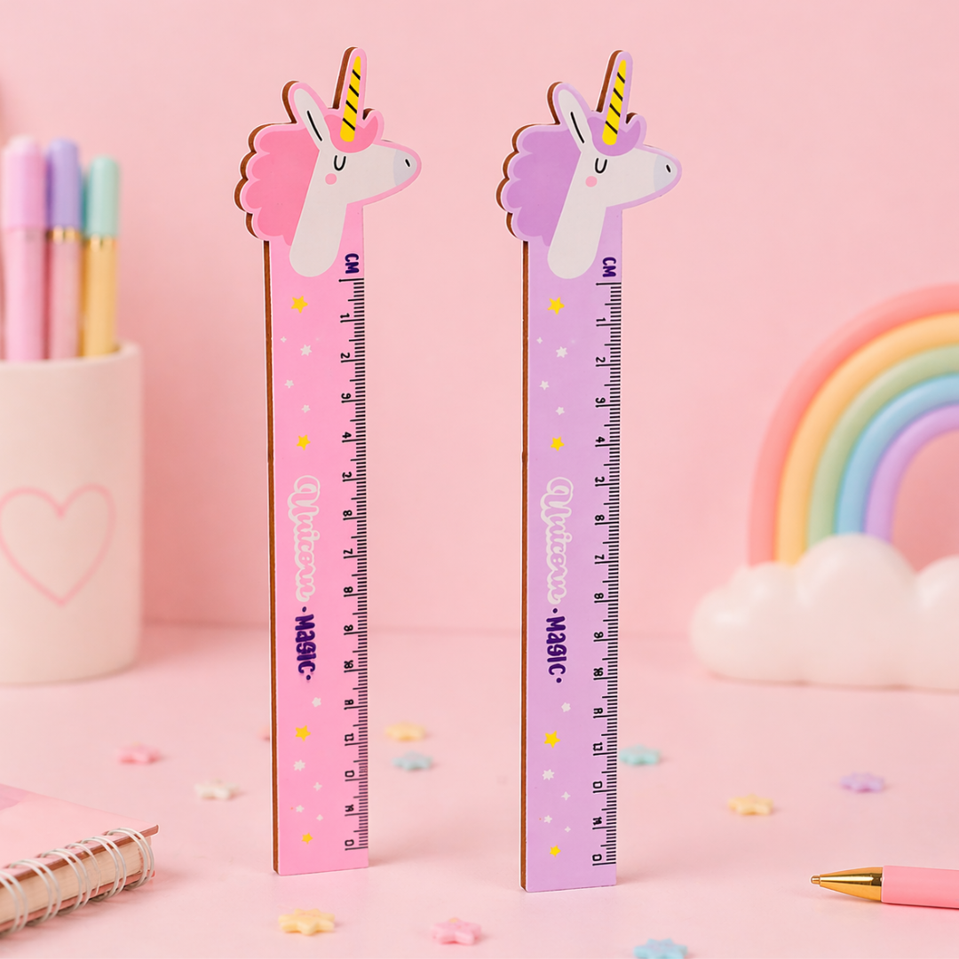 Riglă 15cm - Unicorn Magic (2 buc)