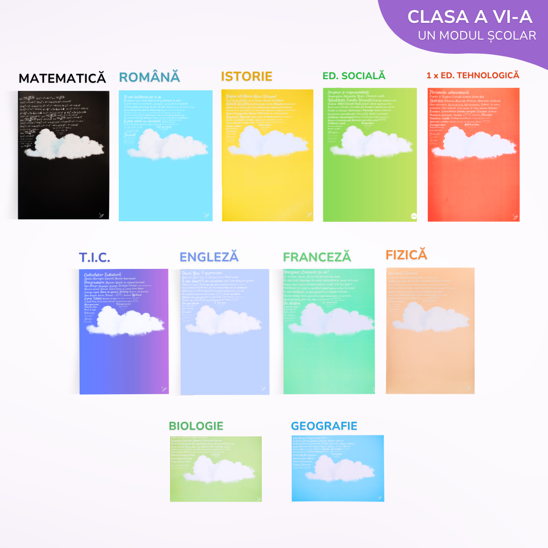 Pachet complet pentru un Modul - 11 Caiete Izzie: Clasa a 6-a, BACK TO SCHOOL 2026