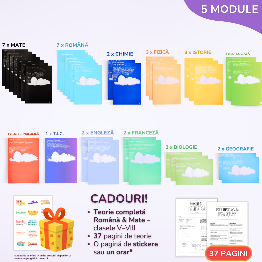 Pachet pentru tot anul școlar, BACK TO SCHOOL 2026 - Clasa a VIII-a