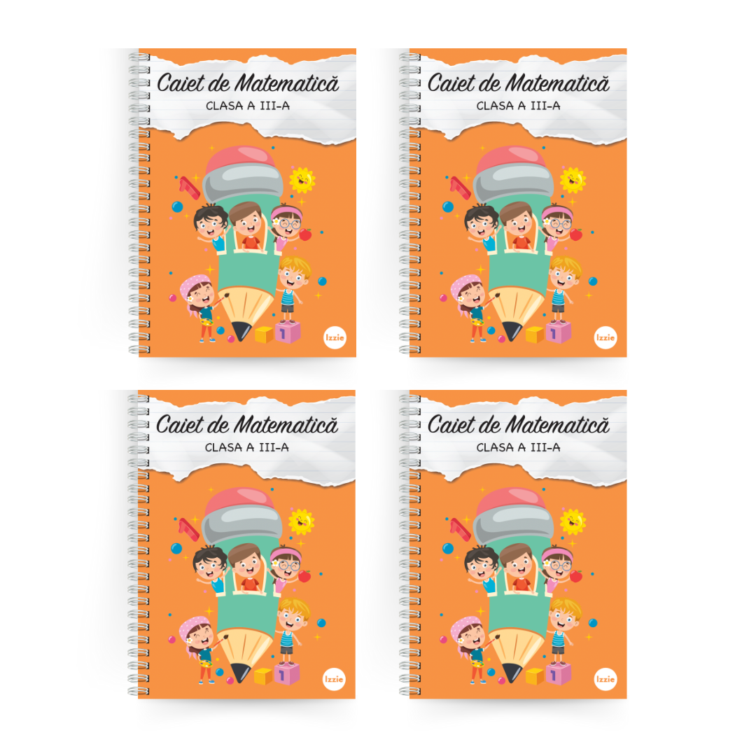 Set de Caiete Izzie de Mate: clasa a III-a