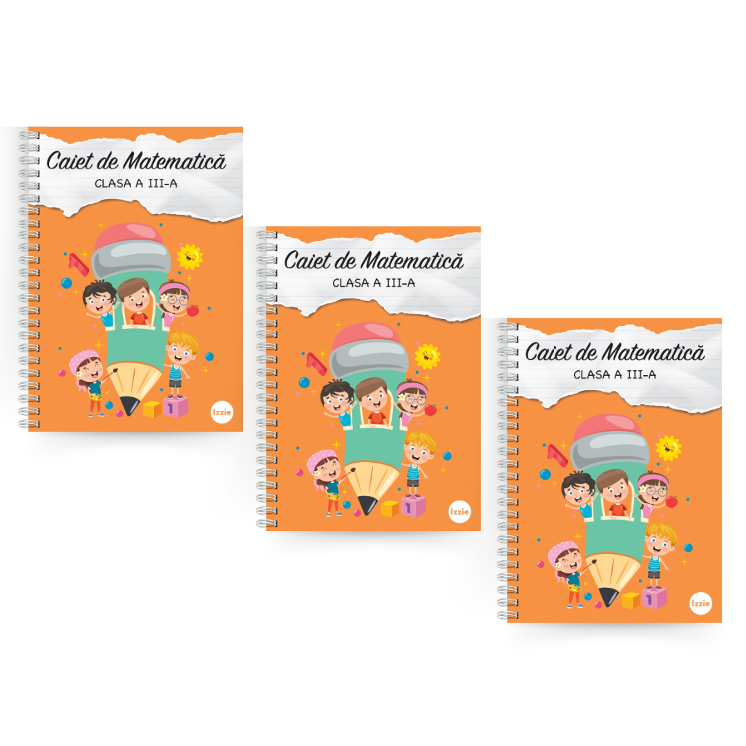 Set de Caiete Izzie de Mate: clasa a III-a