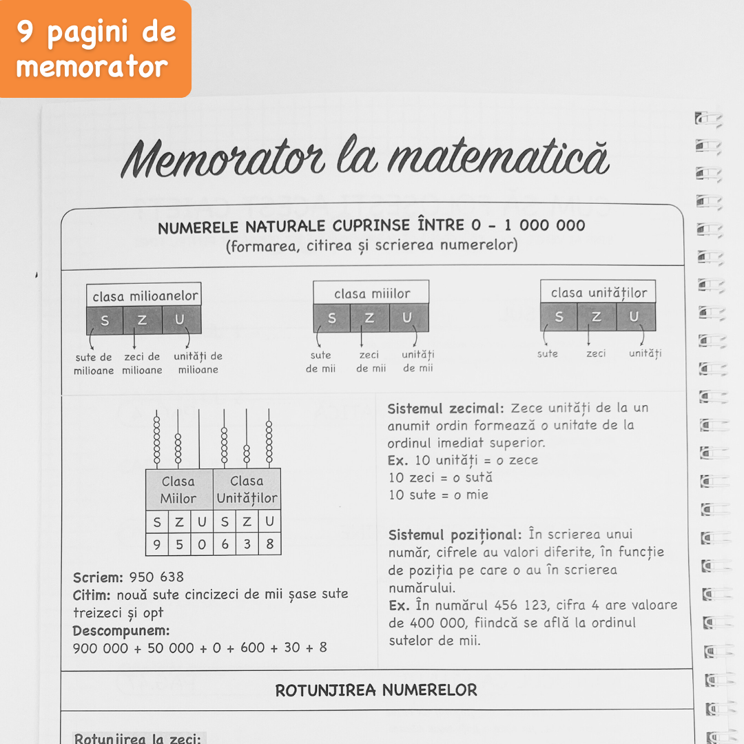 Set complet clasa a IV-a: Română + Matematică
