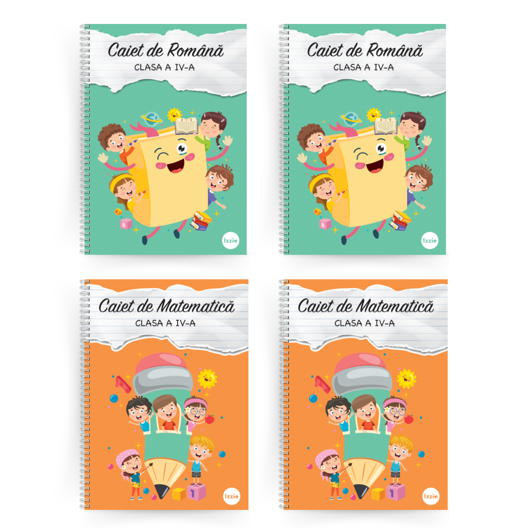 Set complet clasa a IV-a: Română + Matematică