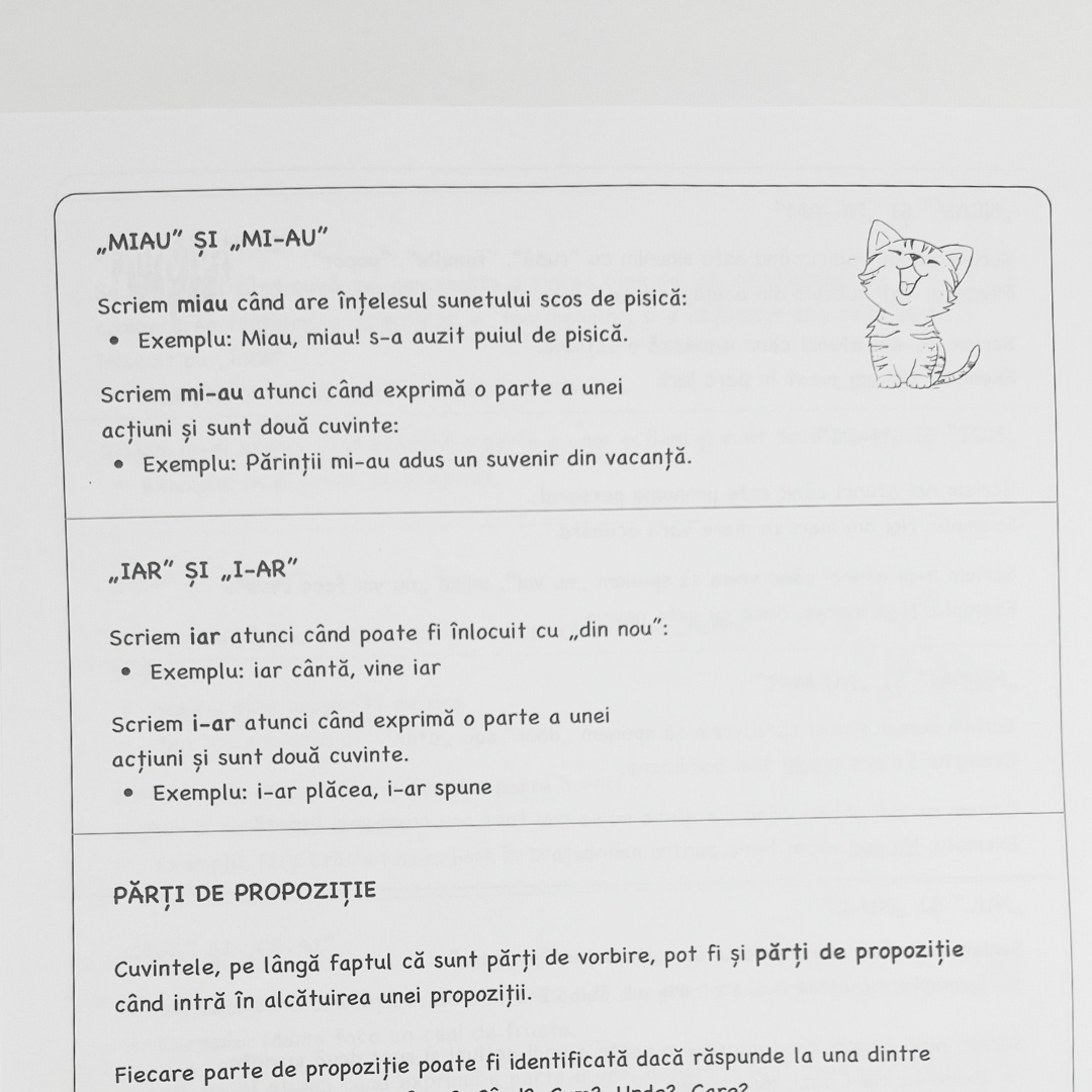 Set complet clasa a IV-a: Română + Matematică