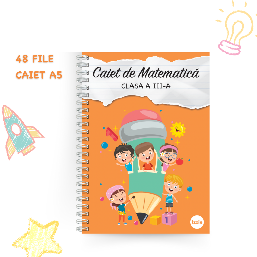Set de Caiete Izzie de Mate: clasa a III-a